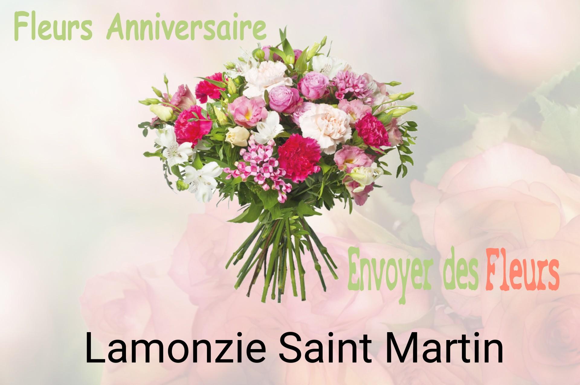 Bouquet de fleurs d’anniversaire livré à Lamonzie-Saint-Martin