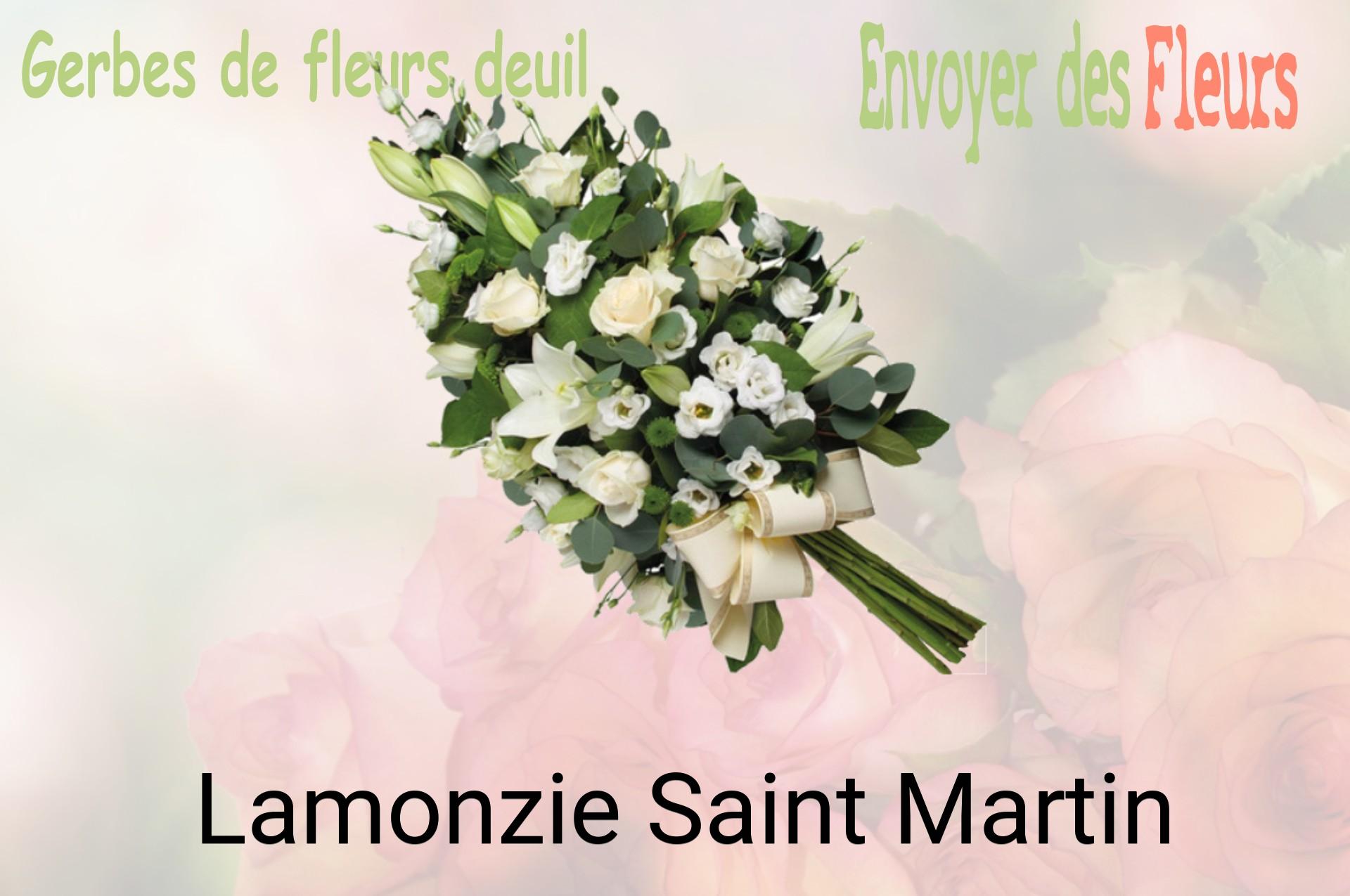 Gerbe de fleurs de deuil livrée à Lamonzie-Saint-Martin